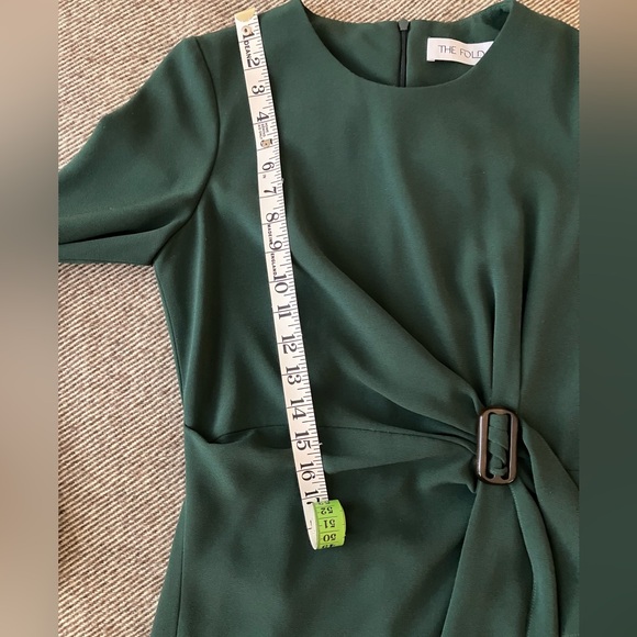 The Fold Forest Green Long-Sleeve Dress EUC - Picture 6 of 7